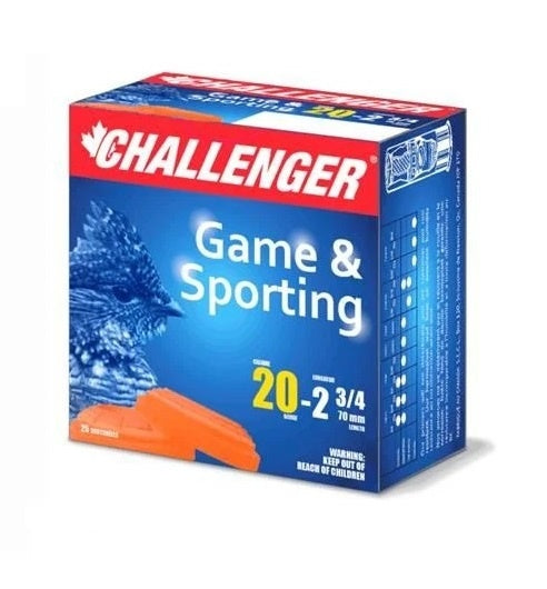 20 GA Challenger Game & Sporting 2 3/4 25 Shotshells