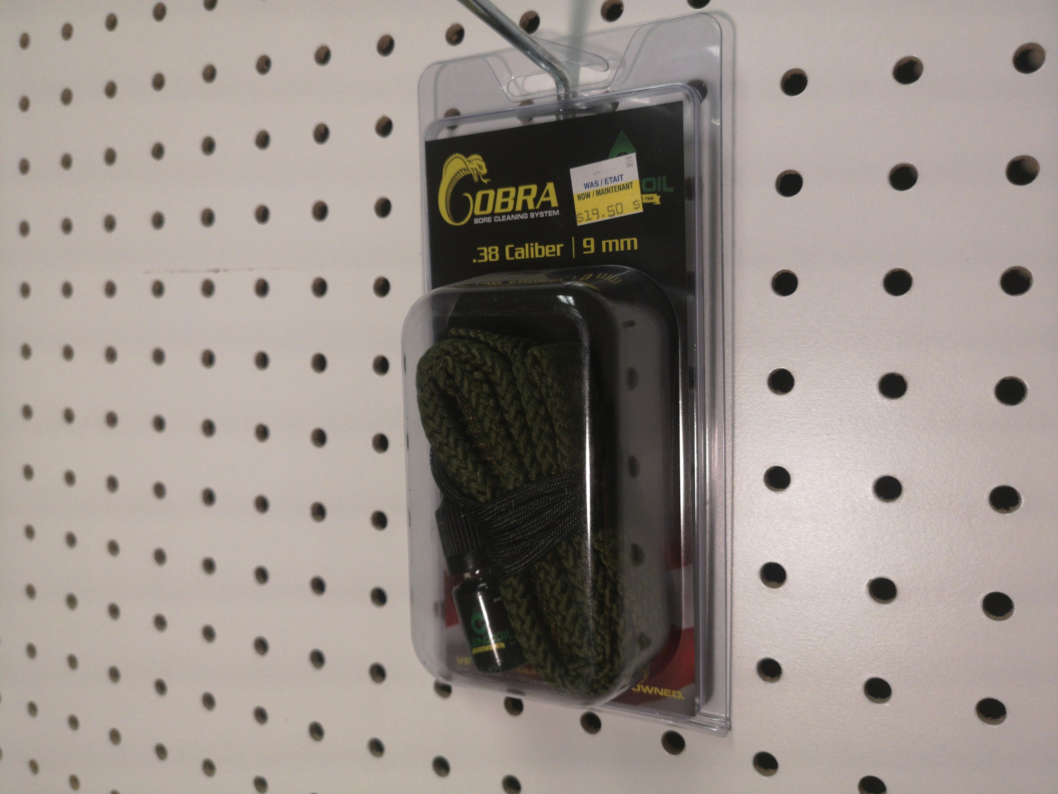 Clenzoil Cobra Bore Cleaning Snake .38 Caliber / 9mm
