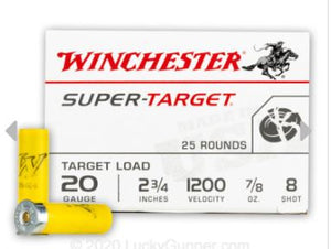 Winchester 20GA Super-Target Shotshell 25RND