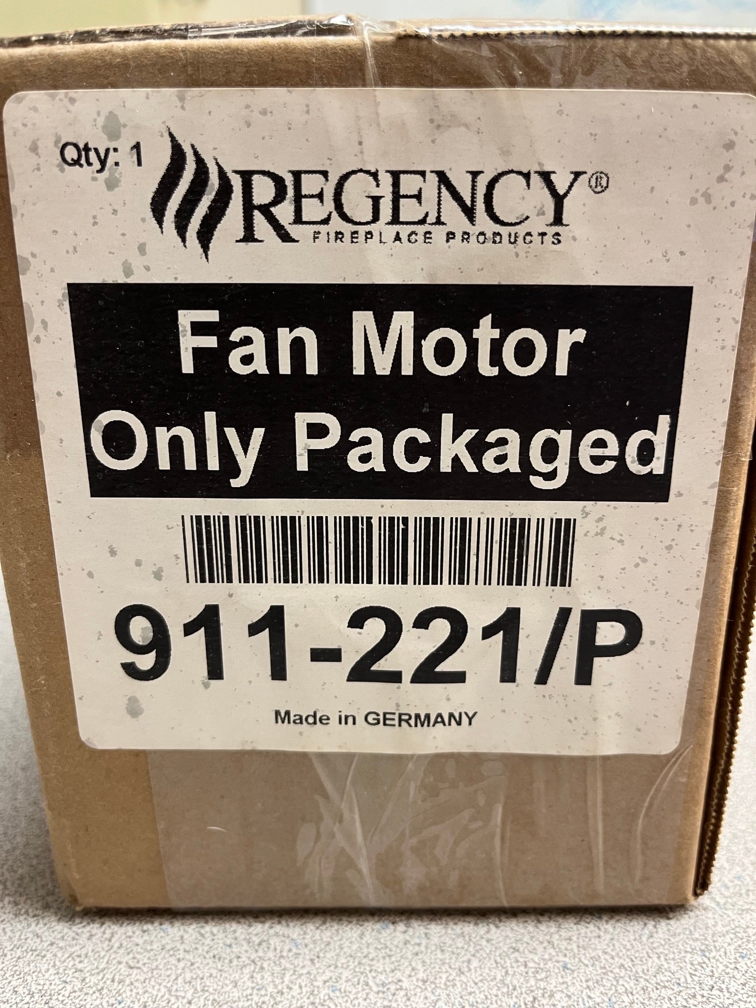 Regency 911-221/P Fan Motor Only Package