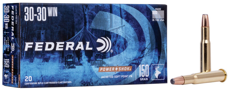 Federal Power Shok 30-30 WIN 150GR. JSP FN