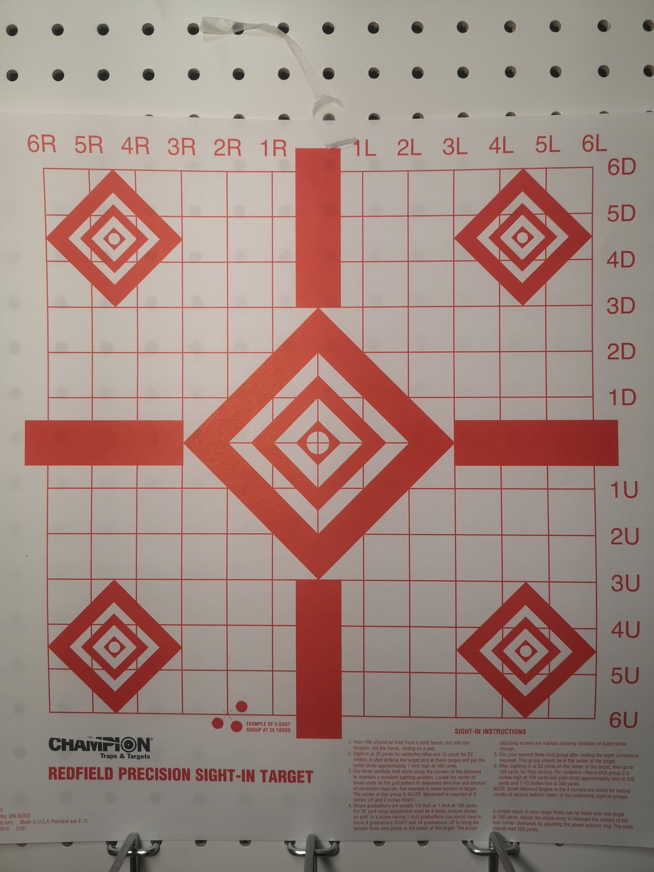 Champion Redfield Precision Sight-in Targets Package of 10