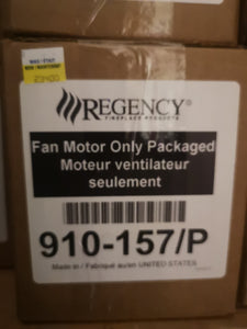 Regency 910-157/P  Fan Motor Only Packaged