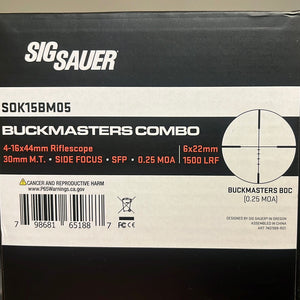 Sig Sauer Buckmaster Rifle Scope Rangefinder Combo