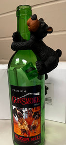 Bear Wine Bottle Hanger- Set Of 2
